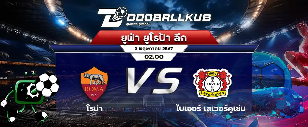 banner วิเคราะห์บอล_โรม่า พบ ไบเออร์ เลเวอร์คูเซ่น