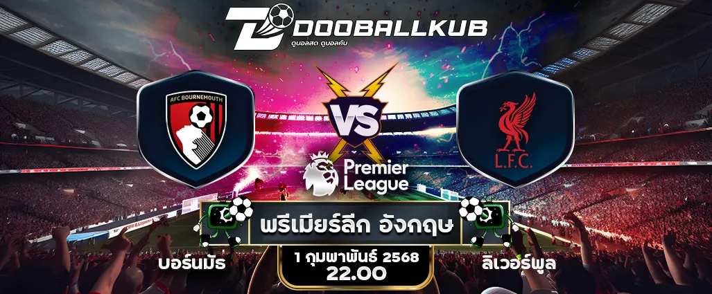 banner วิเคราะห์บอล_บอร์นมัธ พบ ลิเวอร์พูล