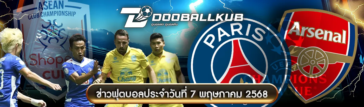 ปกข่าว-ฟุตบอลประจำวันที่ 7 พฤษภาคม 2568